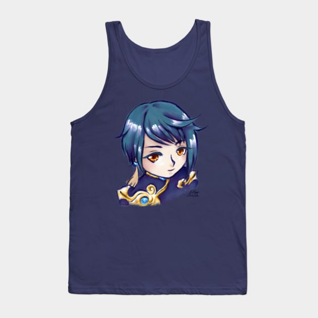 Xingqiu - Genshin Impact - Cute Kawaii Anime Fan Art Tank Top by BonBonBunny